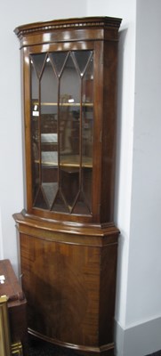 Lot 1558 - Bow Front Mahogany Free Standing Corner...