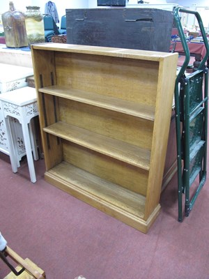 Lot 1610 - Light Oak Bookcase, with adjustable shelves,...