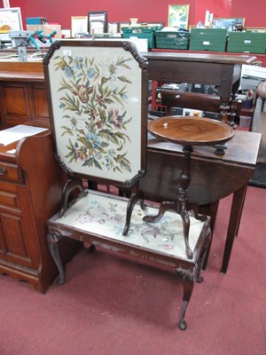 Lot 1585 - Mahogany Fire Screen and Coffee Table, both...