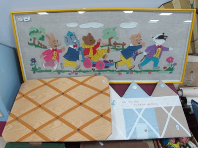 Lot 1404 - 1980s Felt Picture, Rupert and His Friends, in...