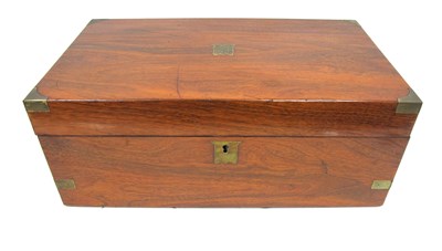 Lot 1280 - A Late XIX Century Mahogany Writing Box, with...