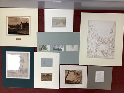 Lot 1253 - A Collection of Eleven Watercolours and...