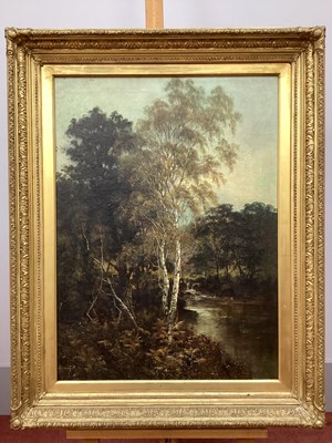 Lot 1226 - MELVILLE ALLAN (1863-1952) A Wooded River...