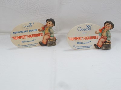 Lot 1274 - 'Hummel Figurines' Oval Display Plaque, free...