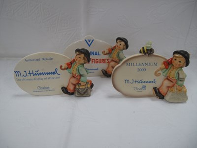 Lot 1315 - 'Hummel Figurines' Oval Display Plaques,...