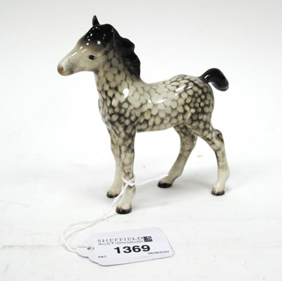 Lot 1369 - Beswick Foal, in rocking horse grey, 11cm high.