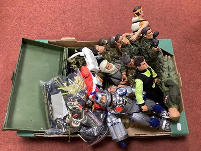 Lot 607 - Twelve Hasbro Modern Action Man Figures, plus...