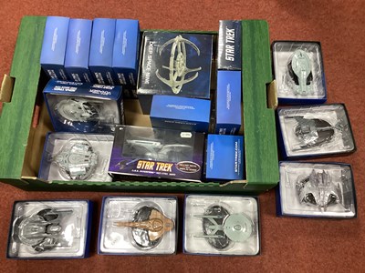 Lot 602 - Seventeen Eaglemoss Star Trek Themed...