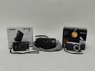 Lot 1415 - Cameras - Canon IXUS 275 HS, and Sanyo S6...