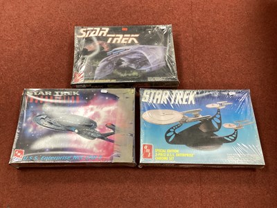 Lot 794 - Three Star Trek Themed Plastic Model Kits by...