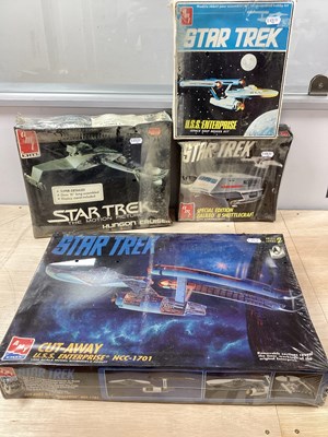 Lot 668 - Four Star Trek Themed Plastic Model Kits by...