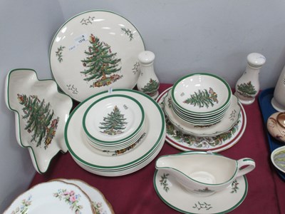 Lot 1218 - Spode Christmas Tree Table China, of...