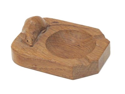 Lot 1271 - A Robert Thompson 'Mouseman' Oak Ashtray, of...