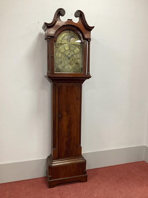 Lot 1450 - An XVIII Century Mahogany Eight-Day Moonface...