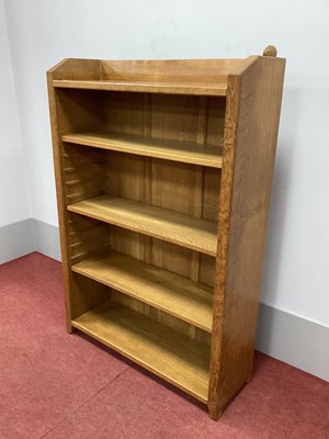 Lot 1453 - Peter Heap, Wetwang 'Rabbit Man' Oak Bookcase,...