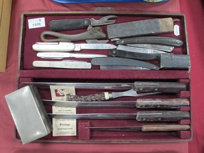 Lot 1409 - Razors, Prestige knifes, Thompson, Bullnose...