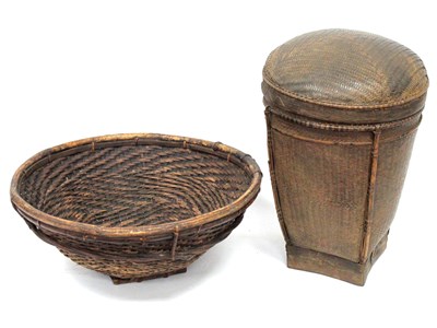 Lot 1145 - A Philippine Ifugao Small Rice Basketwork...