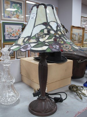 Lot 1464 - Tiffany Style Two Branch Table Lamp, with...