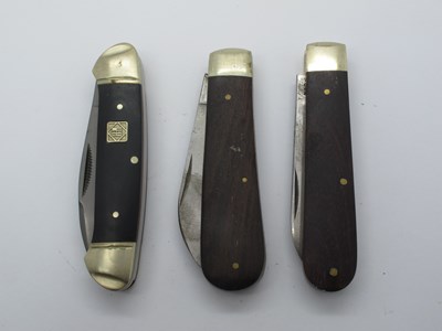 Lot 200 - Pocket knives, A. Wright, single blade, wood...