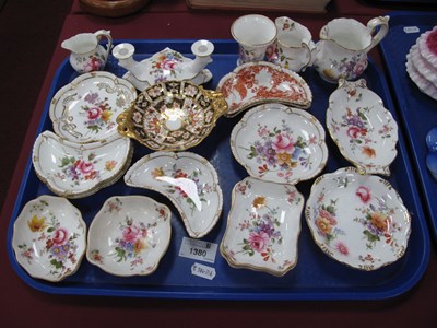 Lot 1380 - Royal Crown Derby China Trinket Dishes, Jugs,...