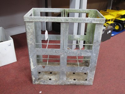 Lot 1489 - Essolube Galvanised Carry Crate for Eight...