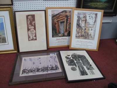 Lot 1539 - John Piper at Renishaw Hall Framed Posters, 44....