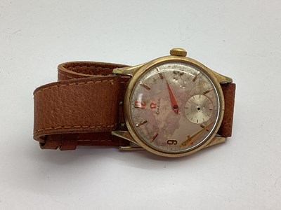 Lot 118 - Omega; A 1950's 9ct Gold Cased Gent's...