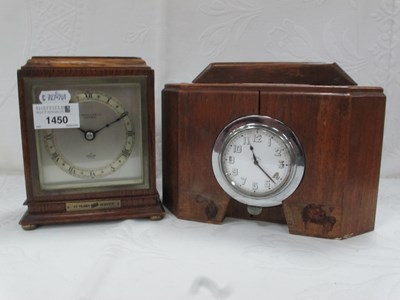 Lot 1450 - Elliott Oak Cased Mantle Clock for H.L. Brown,...