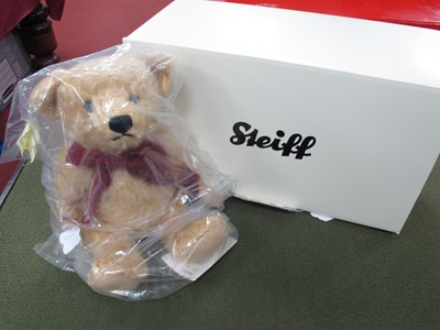 Lot 394 - A boxed Steiff, I Belong To Mark Teddy Bear,...