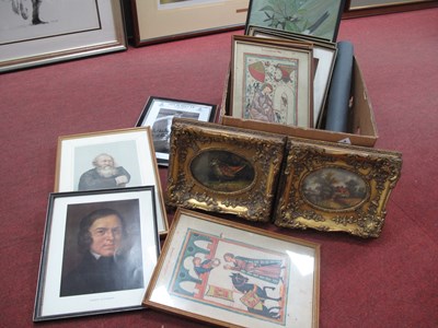 Lot 1532 - Gilt Framed Prints (x2), Ian McMillan signed...