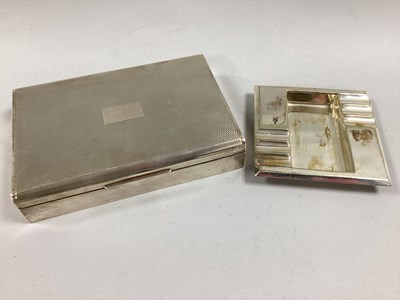 Lot 1 - A Hallmarked Silver Cigarette Box, (marks...