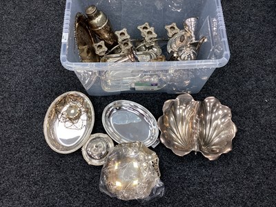 Lot 143 - Assorted Plated Ware, including oval lidded...