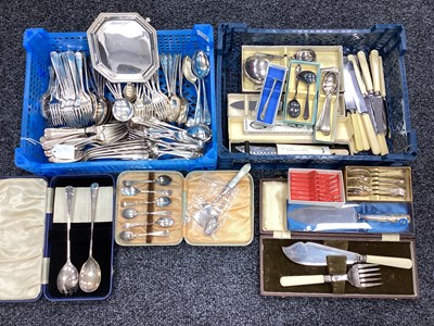 Lot 139 - A Mixed Lot of Assorted Plated Cutlery,...