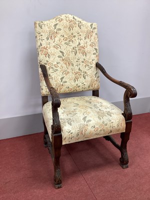 Lot 1507 - A XIX Century Mahogany Open Armchair, with...