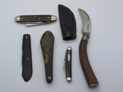 Lot 53 - W. Saynor budding knife, Norris works knife,...