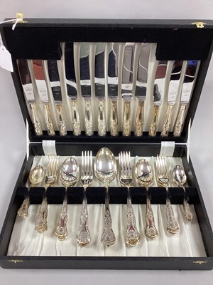 Lot 157 - Modern Kings Pattern Canteen of Cutlery, in a...