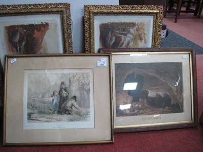 Lot 1554 - Pair of Late XIX Century paintings on...