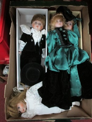 Lot 1024 - Alberon Collectors Porcelain Doll, other...