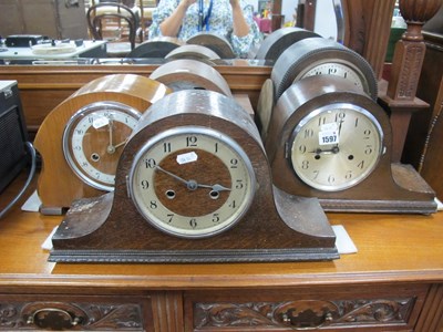 Lot 1597 - Mantle Clocks, to include one marked Anvil,...