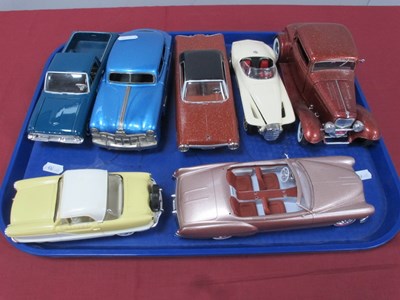 Lot 701 - Seven Models of American Cars. Mainly Kit...