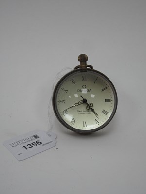 Lot 1356 - Omega Glass Ball Clock with Roman numerals and...