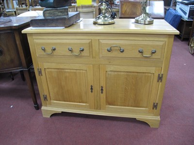 Lot 1615 - Oak Cabinet, top with a moulded edge, two...