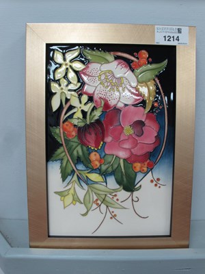 Lot 1214 - Moorcroft 'Ode to Winter' Plaque, PLQII,...