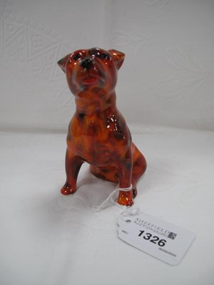 Lot 1326 - Anita Harris 'Brindle Staffie Dog, gold signed,...