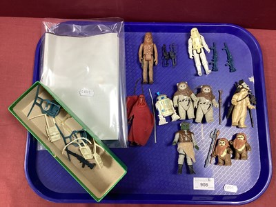 Lot 908 - Ten Original Star Wars Trilogy Plastic Action...