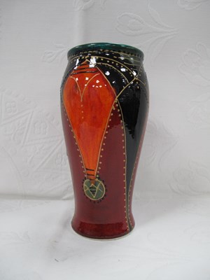 Lot 1342 - Anita Harris 'Gothic Arches' Bella Vase, gold...