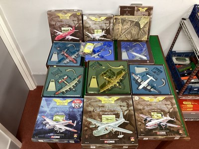 Lot 692 - Six Boxed Corgi 'The Aviation Archive' Diecast...