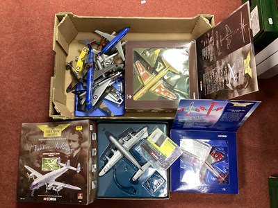 Lot 720 - Twelve Diecast and Plastic Model Aircraft by...