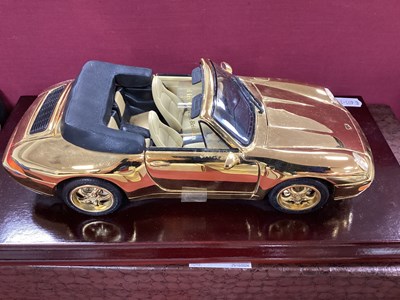 Lot 877 - A Gwilo 1:18th Scale 22ct Gold Plated Model of...