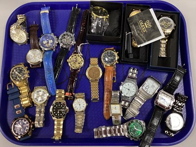 Lot 184 - An Assortment of Modern Gent's Wristwatches,...